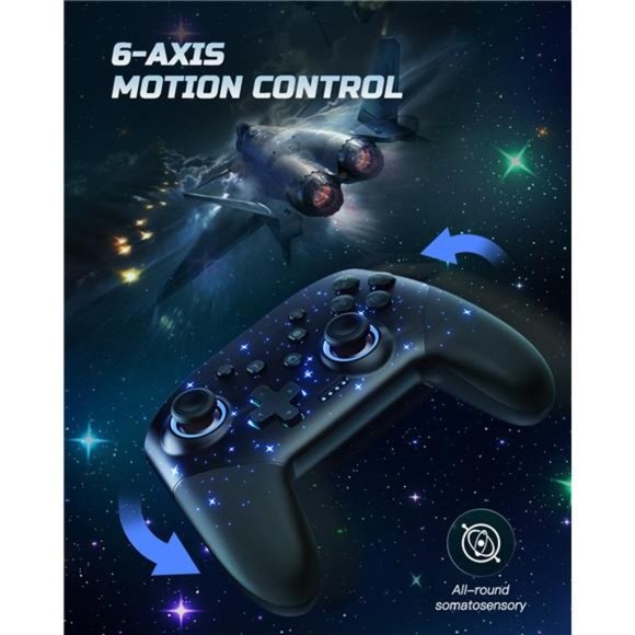 Switch Controller Compatible, 1000mAh Programmable Wireless Pro Controller - Picture 6 of 6